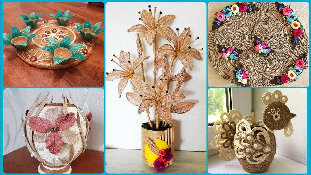 Best Out of Waste Jute Rope Craft | Creative DIY Idea Simple Handmade Home Decor Idea 