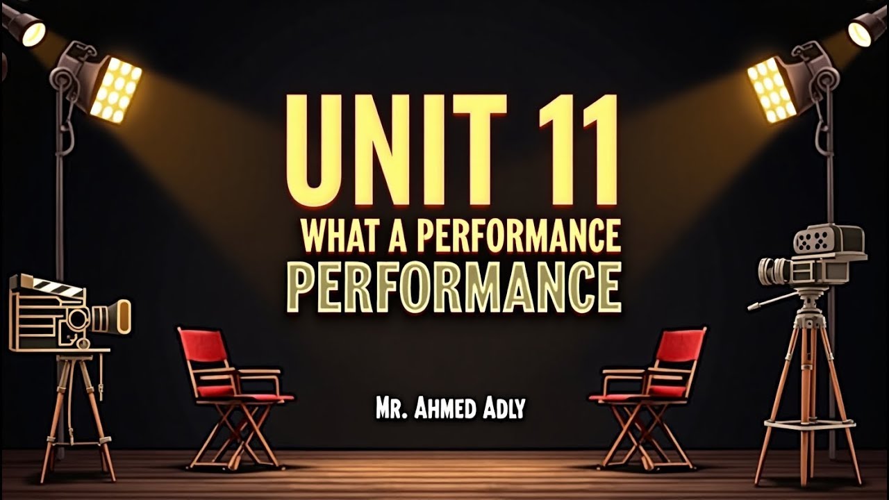 🎬 Unit 11: What a Performance! – Lesson 1 & 2 Homework