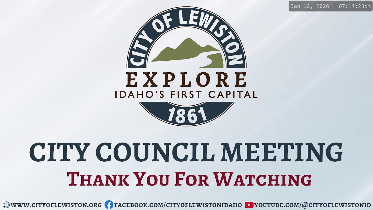 Lewiston City Council Meeting - 1/12/26