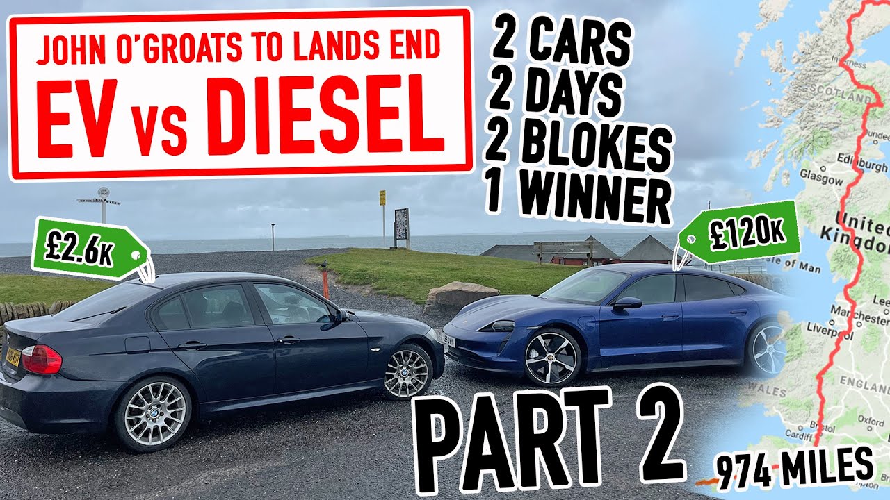 EV vs Diesel - John O'Groats to Lands End - Part 2 (Kendal Lands End)