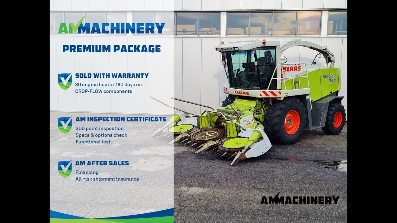 2005 Claas Jaguar 830 forage harvester 4WD for sale WITH WARRANTY @AMMachineryBV