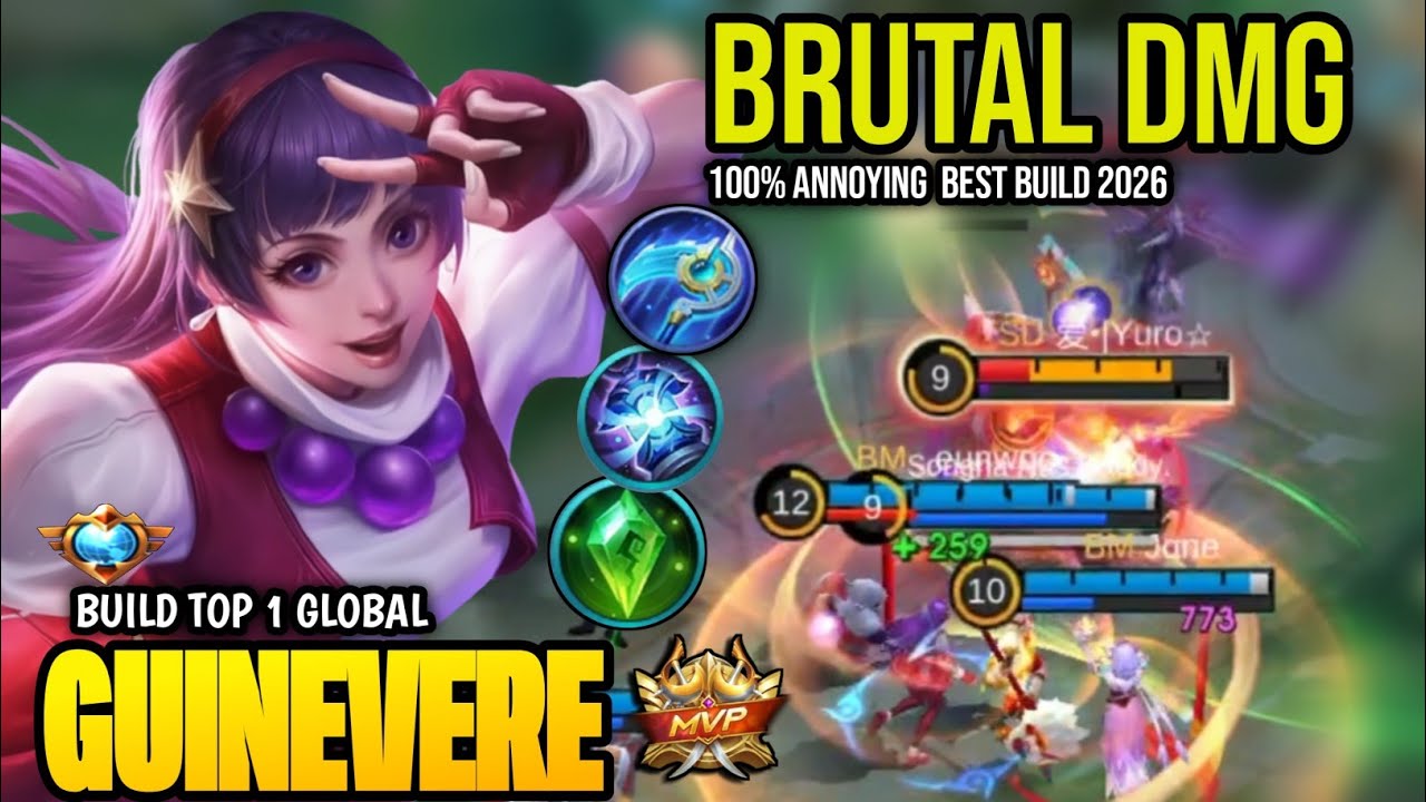 GUINEVERE BEST BUILD 2026 | BUILD TOP 1 GLOBAL GUINEVERE GAMEPLAY | MOBILE LEGENDS✓