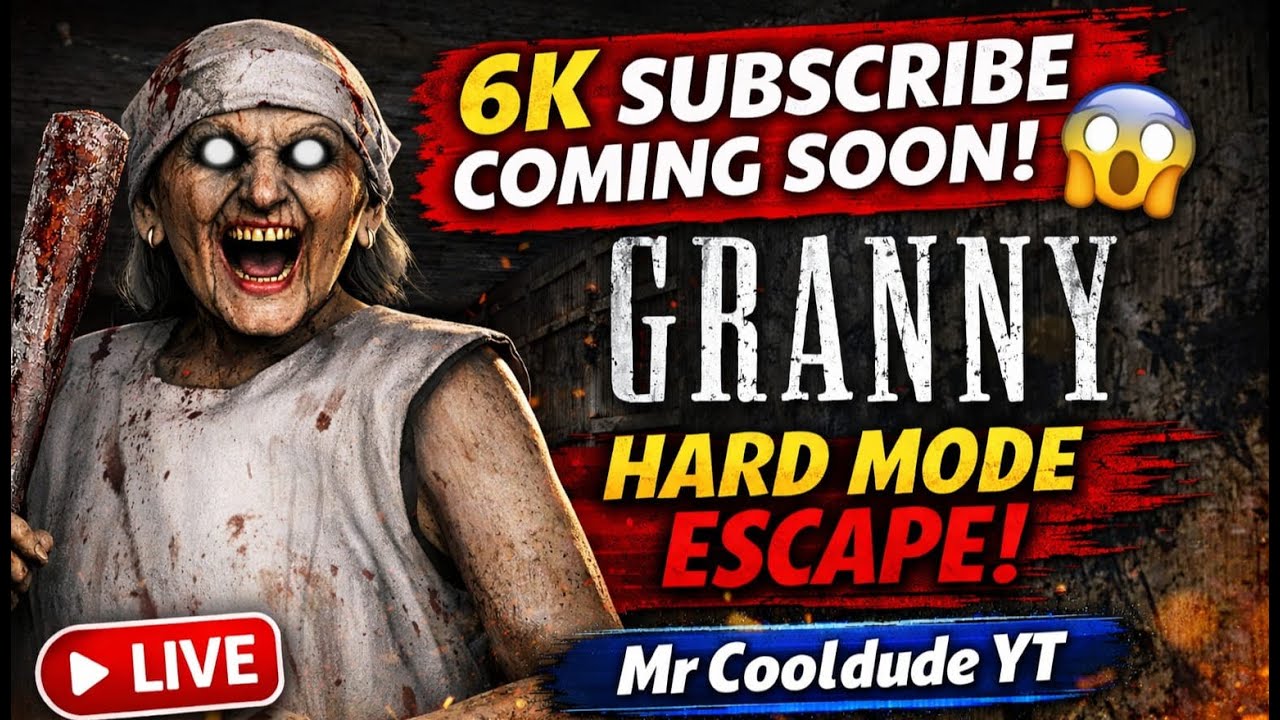 😱 GRANNY LIVE – ESCAPE THE HORROR HOUSE! | Scary Gameplay | Mr Cooldude YT