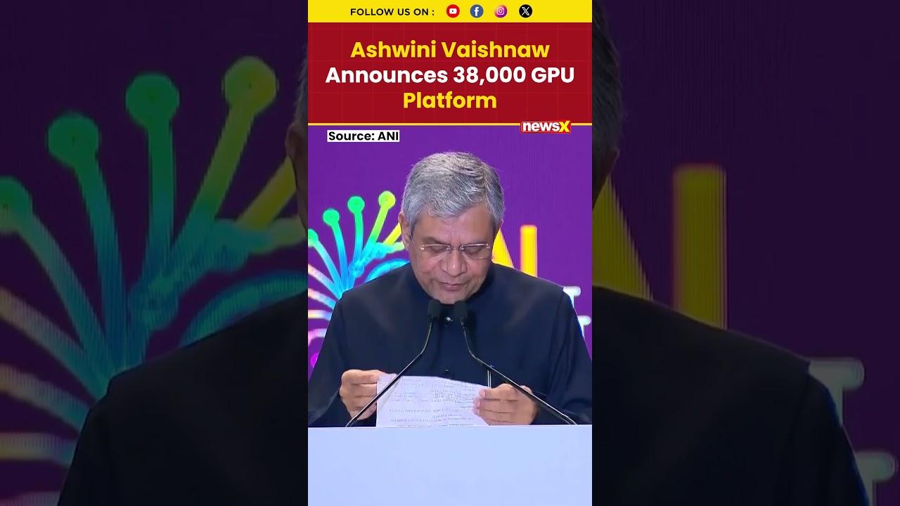 Ashwini Vaishnaw Announces 38,000 GPUs for Startups at India AI Summit 2026 #aiimpactsummit2026