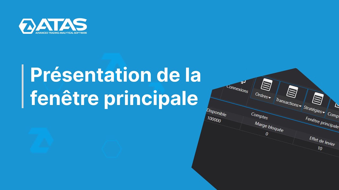 Présentation de la fenêtre principale