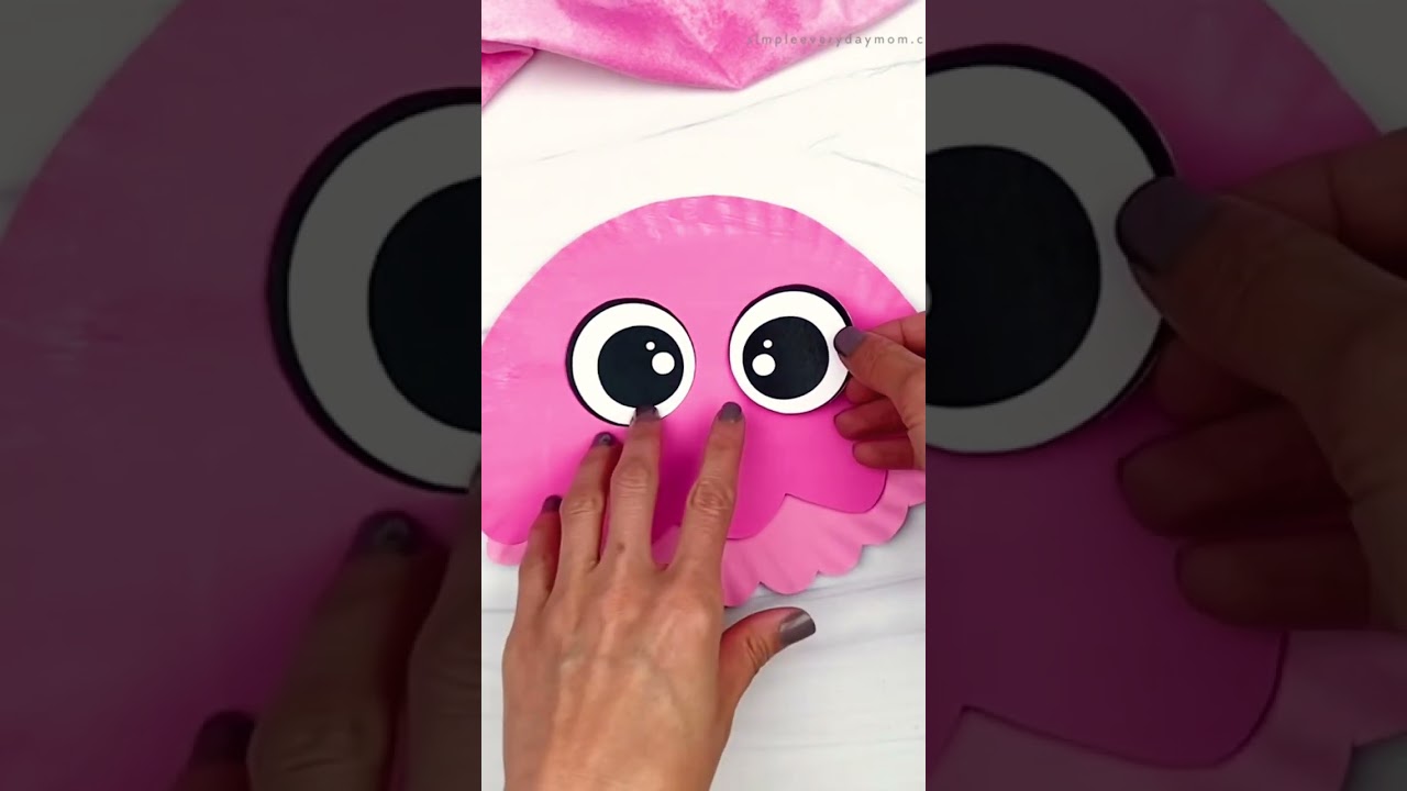 Paper Plate jellyfish Craft 