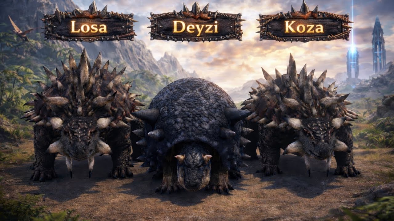 Ark 5.bölüm doedicurus 2 ankylosaurus evcilleştirdim