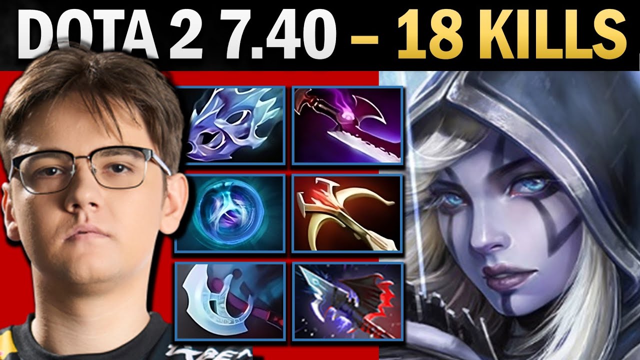 Drow Ranger Pro Carry with 18 Kills and Moon - Dota 2 Gameplay