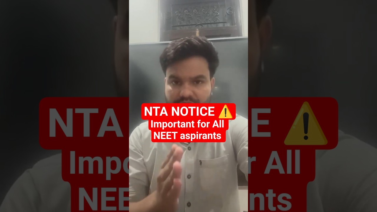 NTA Notice : Most Important Information about NEET 2026 #neet_2026 #nta