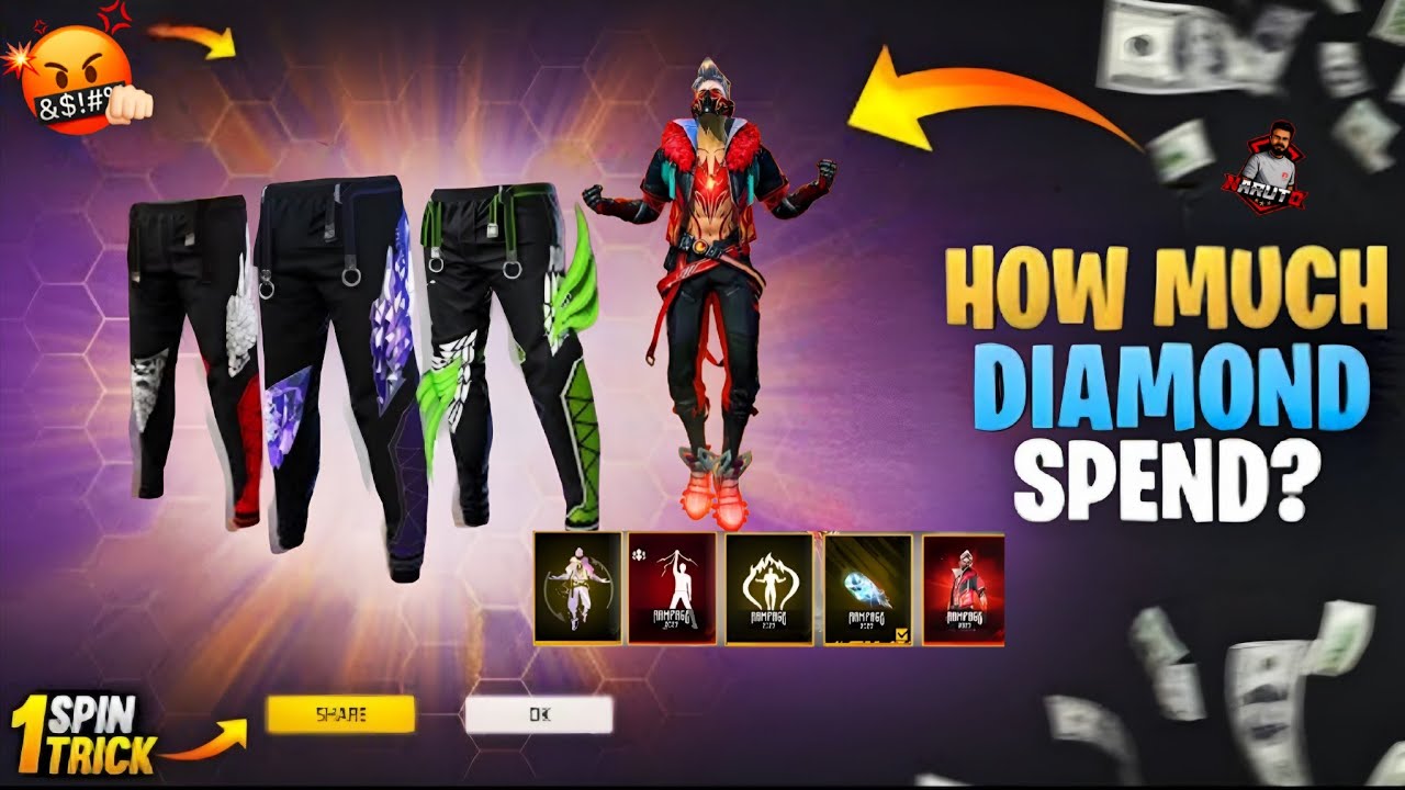 🪽 ANGELIC AND RAMPAGE BUNDLE 💥11000 DIAMOND 💎 UNLUCKY DAY FOR ME 🤡 #ffnewevent 