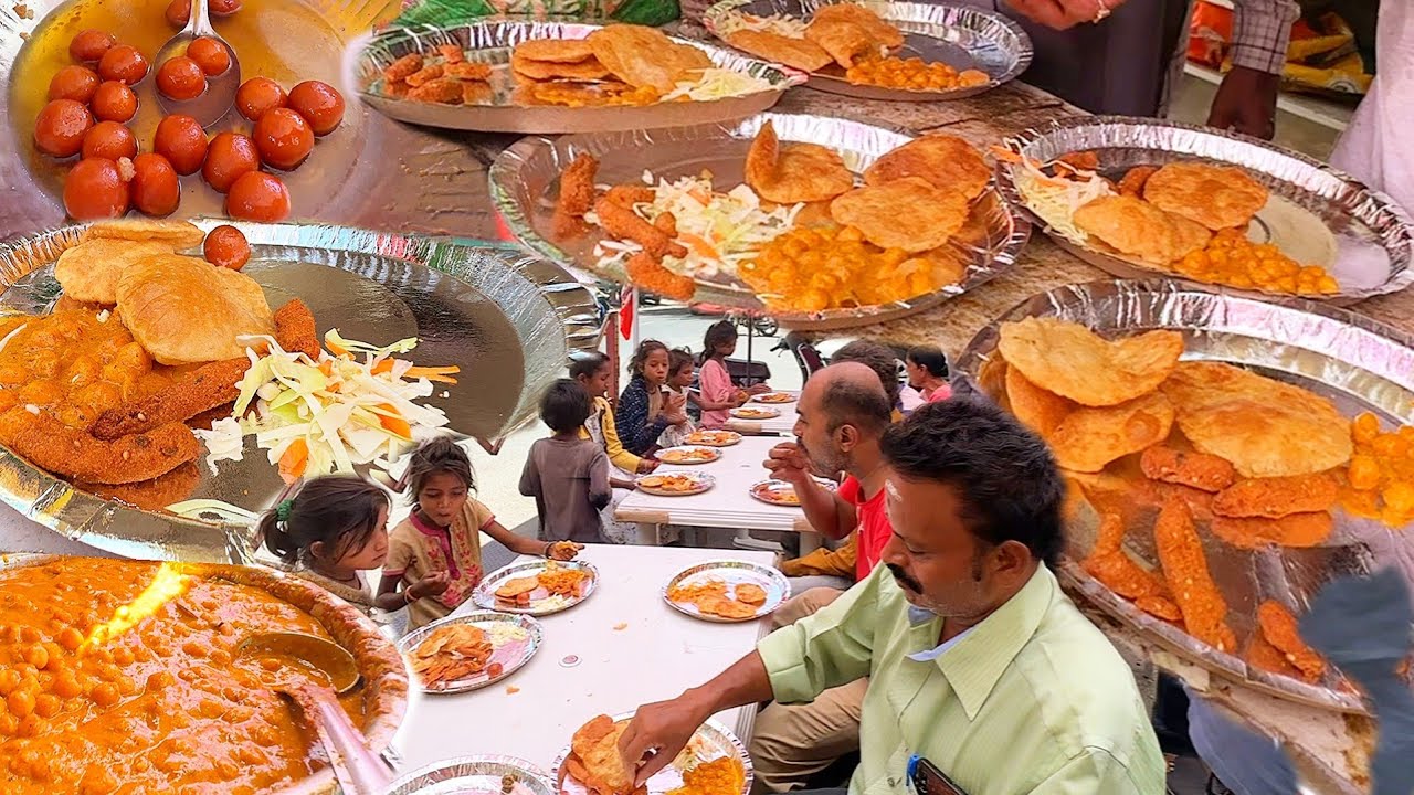 Only 5 ₹ Unlimited Thali In Vadodara | Cheapest Thali Ever | Indian Street Food