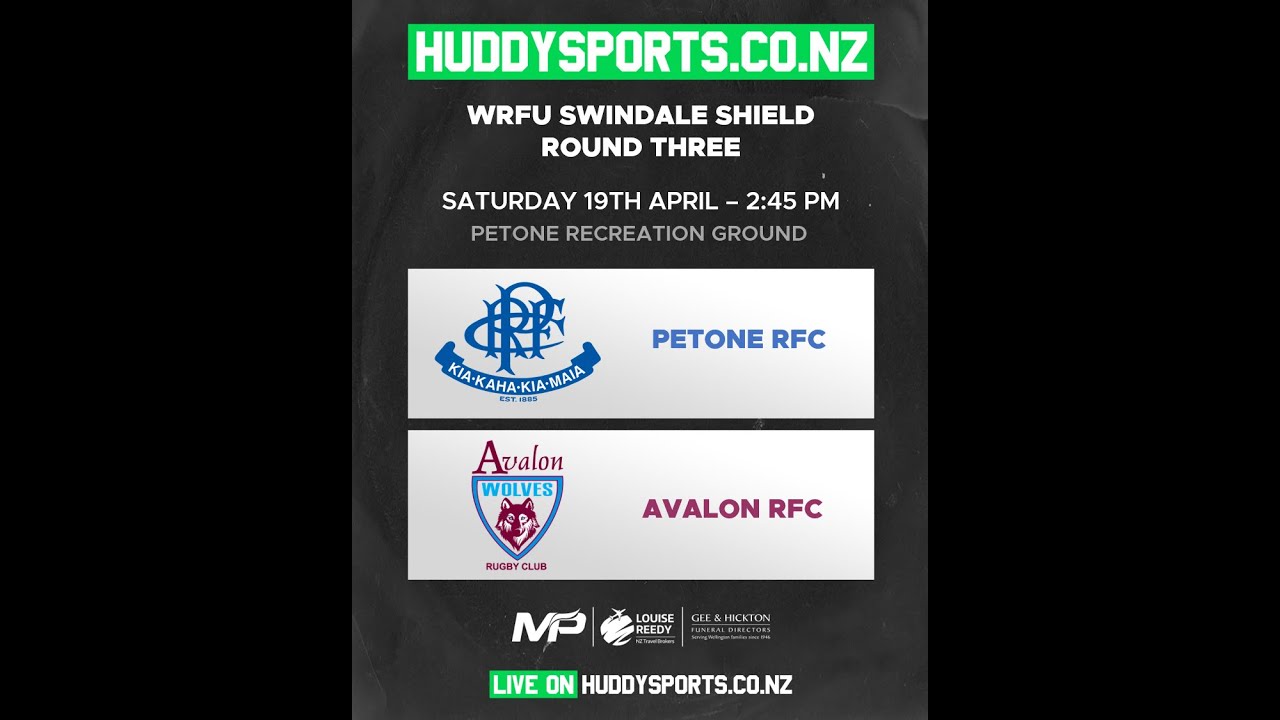 WRFU Swindale Shield Round Three: Petone RFC vs Avalon RFC