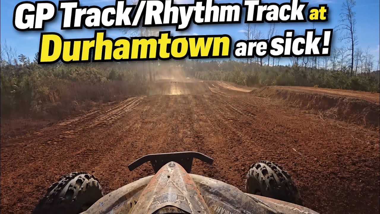 Hitting the GP Track and RhythmTrack on my YFZ at Durhamtown
