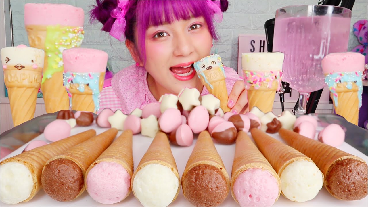 【ASMR】カプリコを食べる👧❤️/【Eating Sounds】Caprico ,MUKBANG,먹방