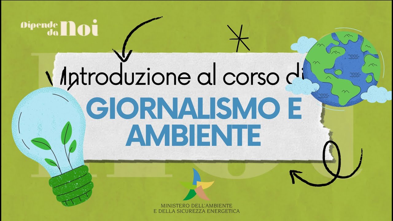 Video lezione || Introduzione al corso di giornalismo ambientale per ragazzi