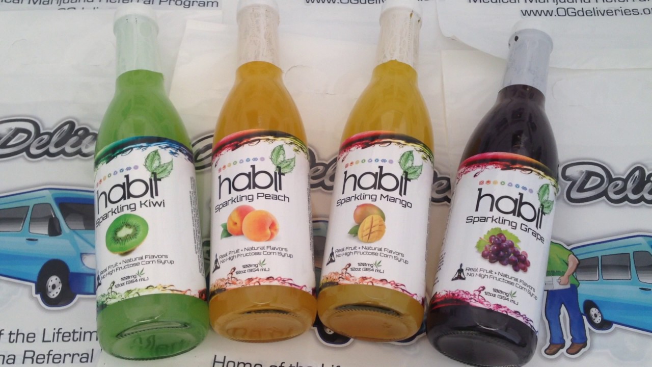 Habit Edibles Medicated Sparkling Fruit Juice 100MG from www.ogdeliveries.org
