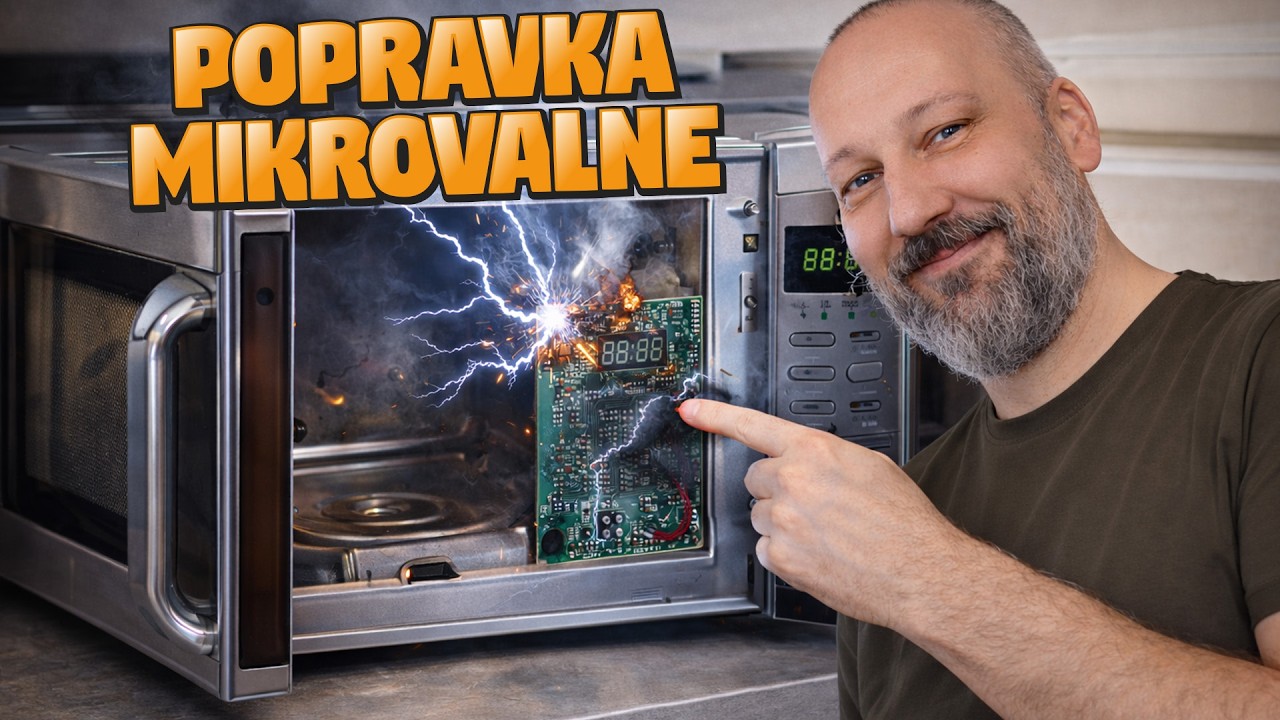 Popravka mikrovalne pećnice oštećene prenaponom