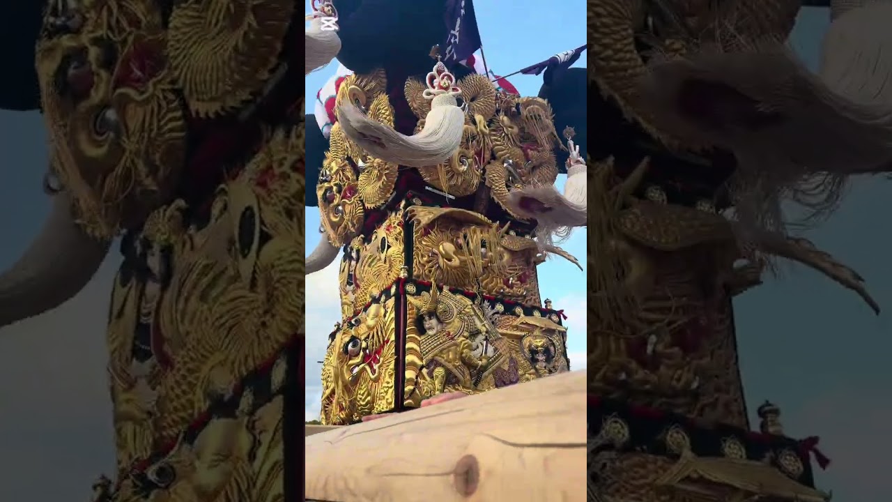 金栄太鼓台アカガネミュージアム搬入　担夫目線動画