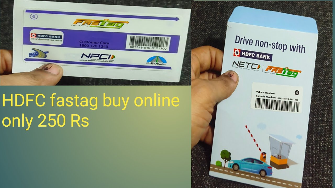 HDFC FASTAG HOW TO BUY ONLY 250 #fastag #hdfc
