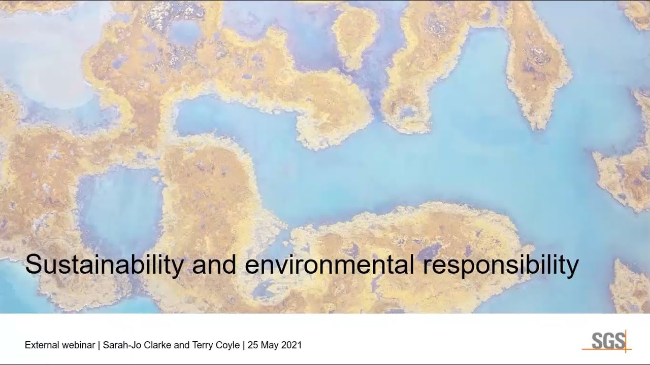Sustainability and Environmental Responsibility Webinar