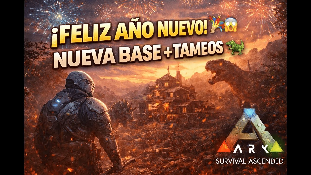 EMPEZAMOS EL AÑO A LO GRANDE 😱🔥 NUEVA BASE Y TAMEOS | ARK ASCENDED