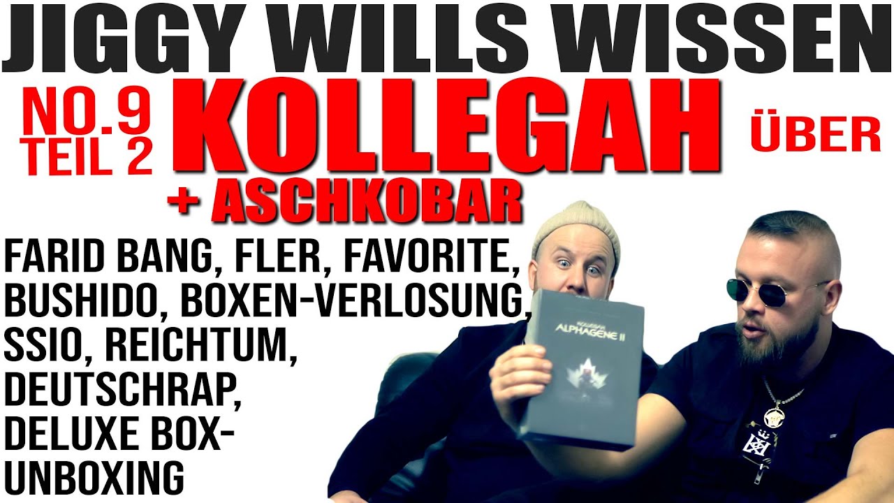 JWW - KOLLEGAH Interview 2/2 I ALPHAGENE BOX VERLOSUNG, FLER, BUSHIDO, FARID BANG, SSIO, UNBOXING