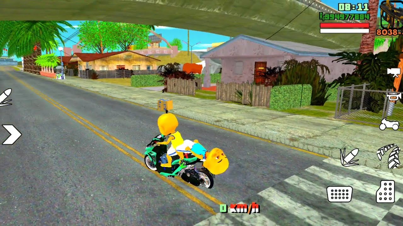 Naik motor boncengan Lucu Ipin ke rumah nenek 🤣 Upin & Ipin ❤️ Oyanio Tv