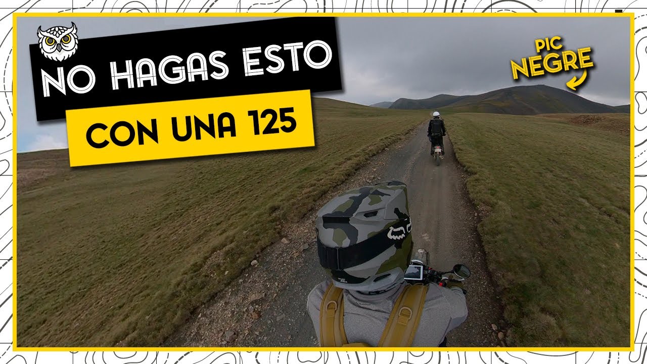 PIC NEGRE ⛰ en MOTO 125 ⛔ NO deber&iacute;amos haber SUBIDO aqu&iacute;