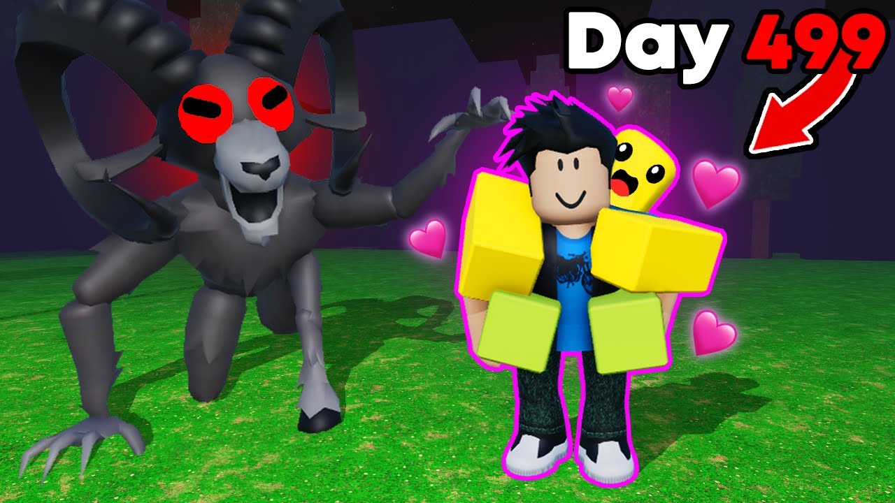 Я донес самого милого нуба до 500-го дня за 99 ночей в лесу!