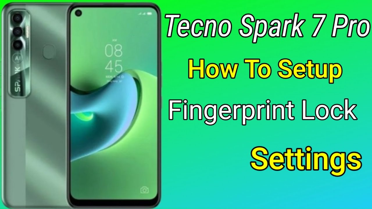 Tecno Spark 7 Pro Set Fingerprint Lock Settings, How To Setup Fingerprint Lock in Tecno Spark 7 Pro