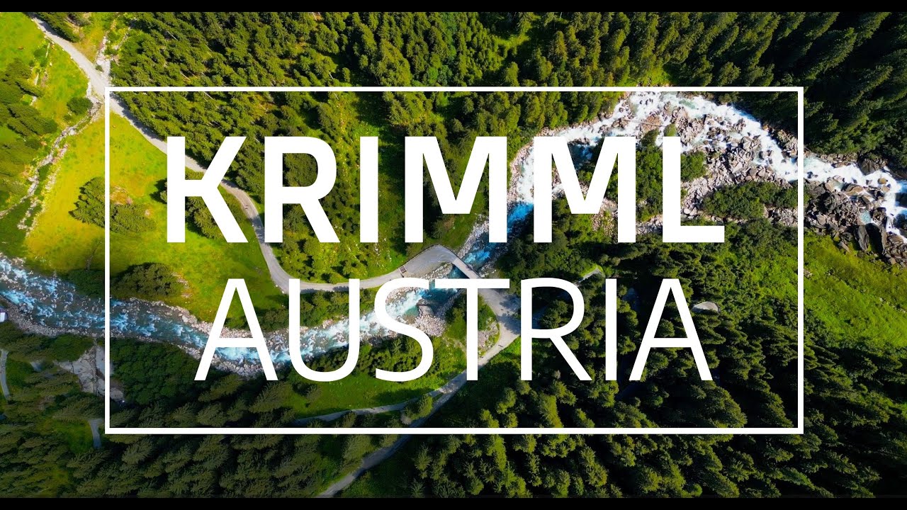 4K Drone View of Krimml Waterfall, Austria