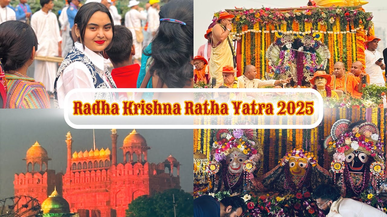 Radha Krishna Rath Yatra celebrating📿💖