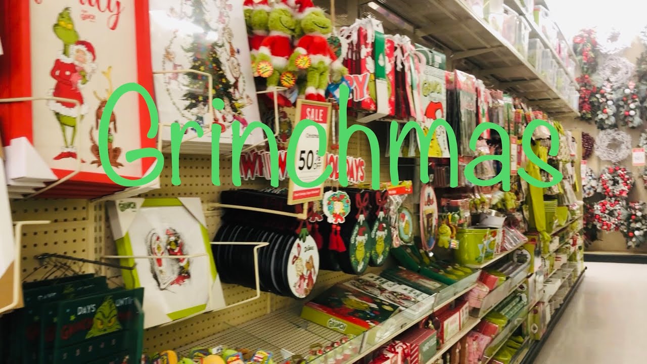 Grinchmas at Hobby Lobby so much Grinch Decor | Shop with me