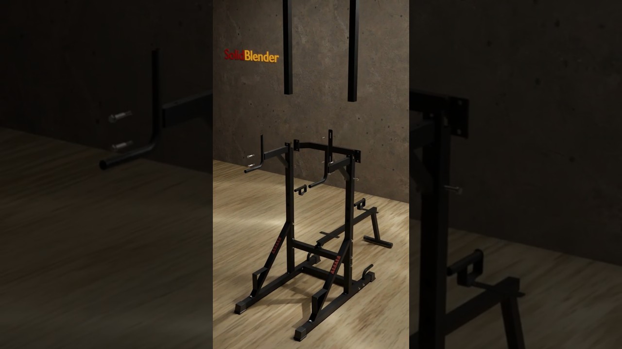 Power Tower: SolidWorks Design & Blender Animation 🚀