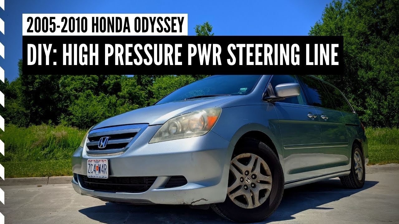 2005-2010 Honda Odyssey: How to Replace your High Pressure Power Steering Hose!