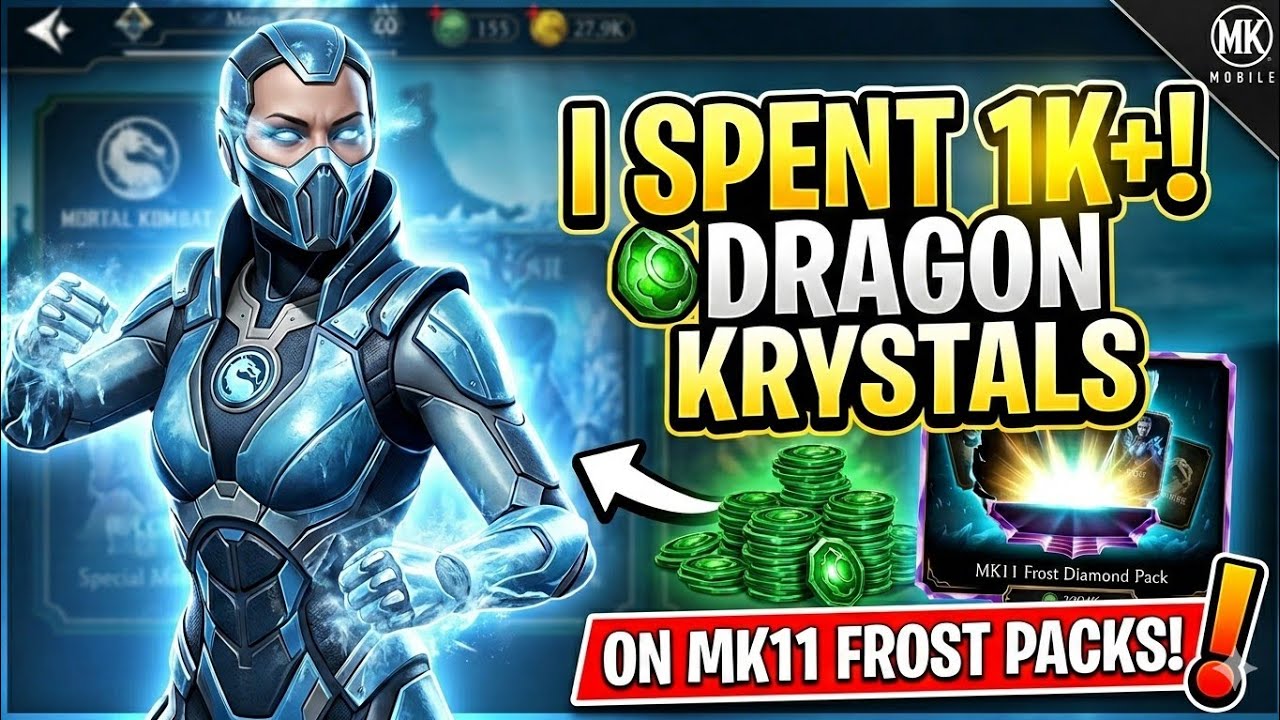 Mk Mobile. SPENDING 1K+ DRAGON KYRSTALS ON MK11 FROST!