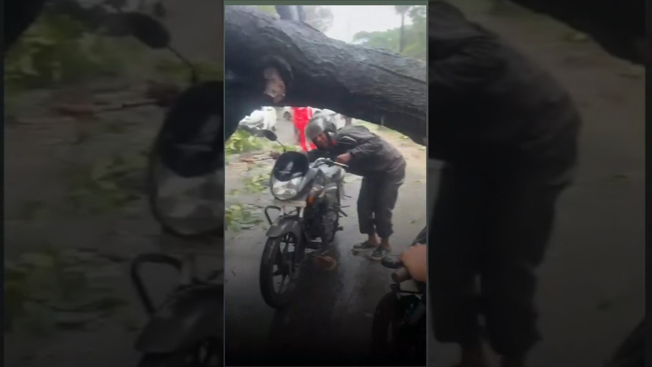 During Heavy rain in patna..