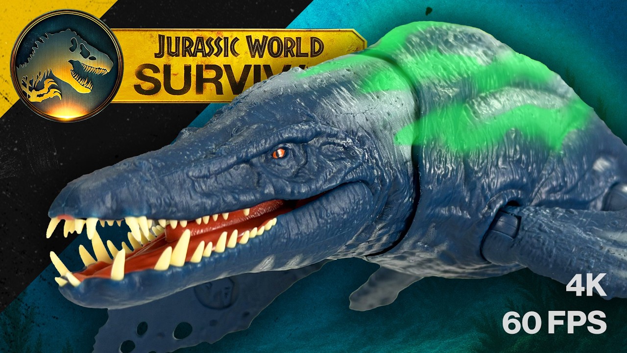 ВОДНАЯ АТАКА! Игрушка «Jurassic World Survival Wild Roar Brachauchenius» — Mattel / CollectJurass...