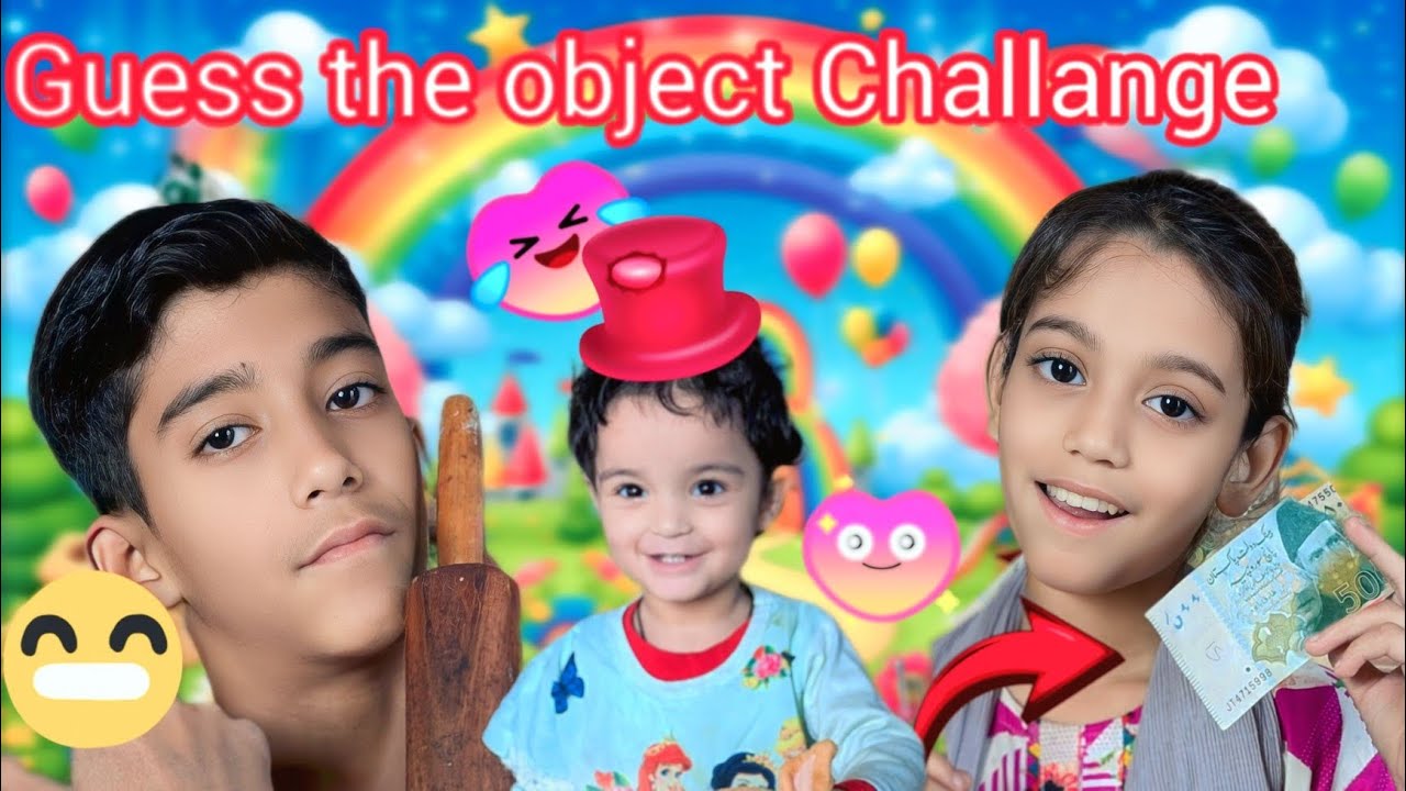Guess the object Challange 🥳 ya hoo🥰trending game 😺 my Sweet Family ❤❤
