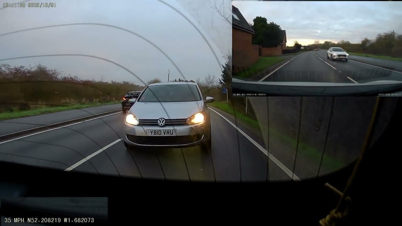 Aggressive Tailgating and flashing for no reason! YB10 VRU