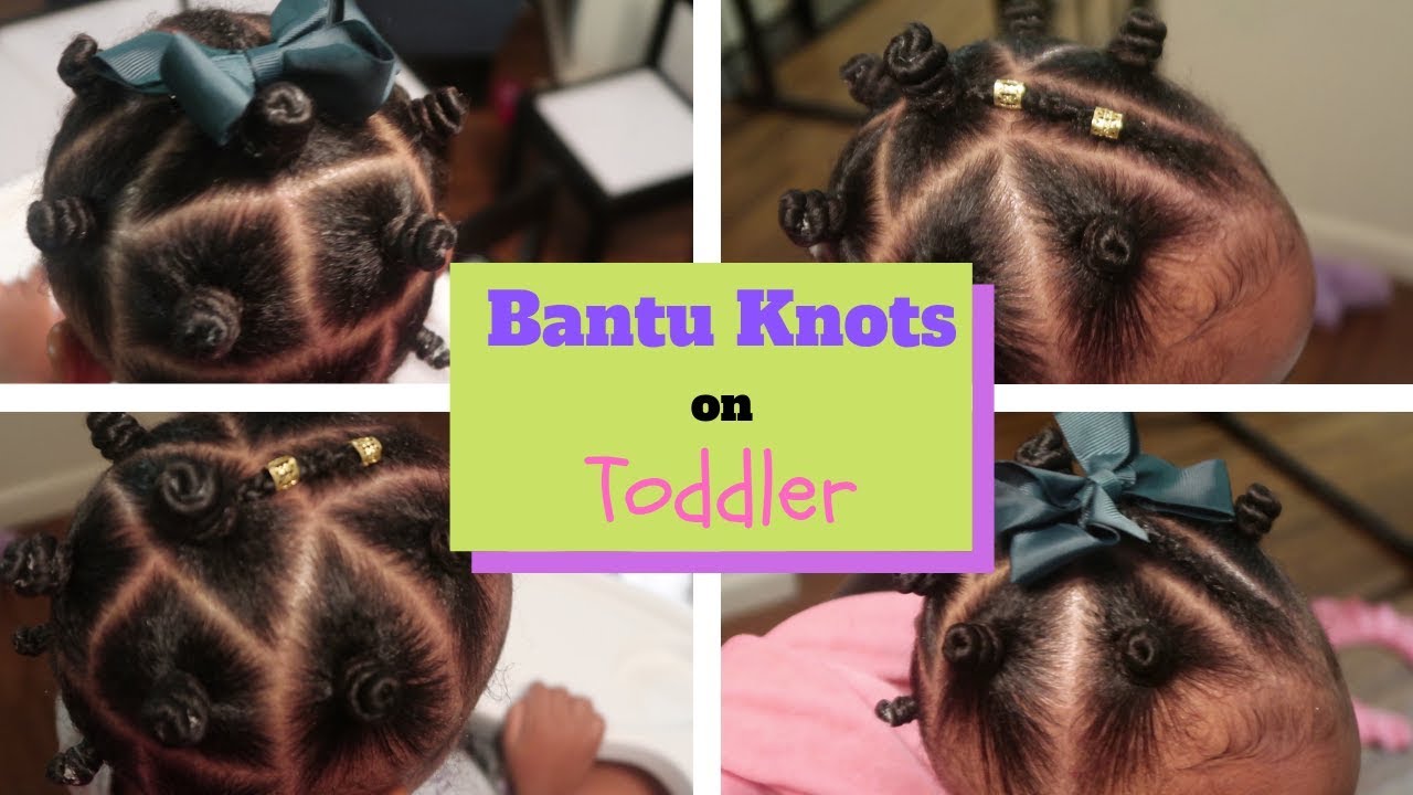 Easy Bantu Knots on Toddler | Natural Hairstyles for Kids