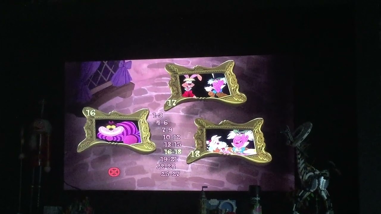 Alice in Wonderland 60th Anniversary Edition DVD Menu Walkthrough 