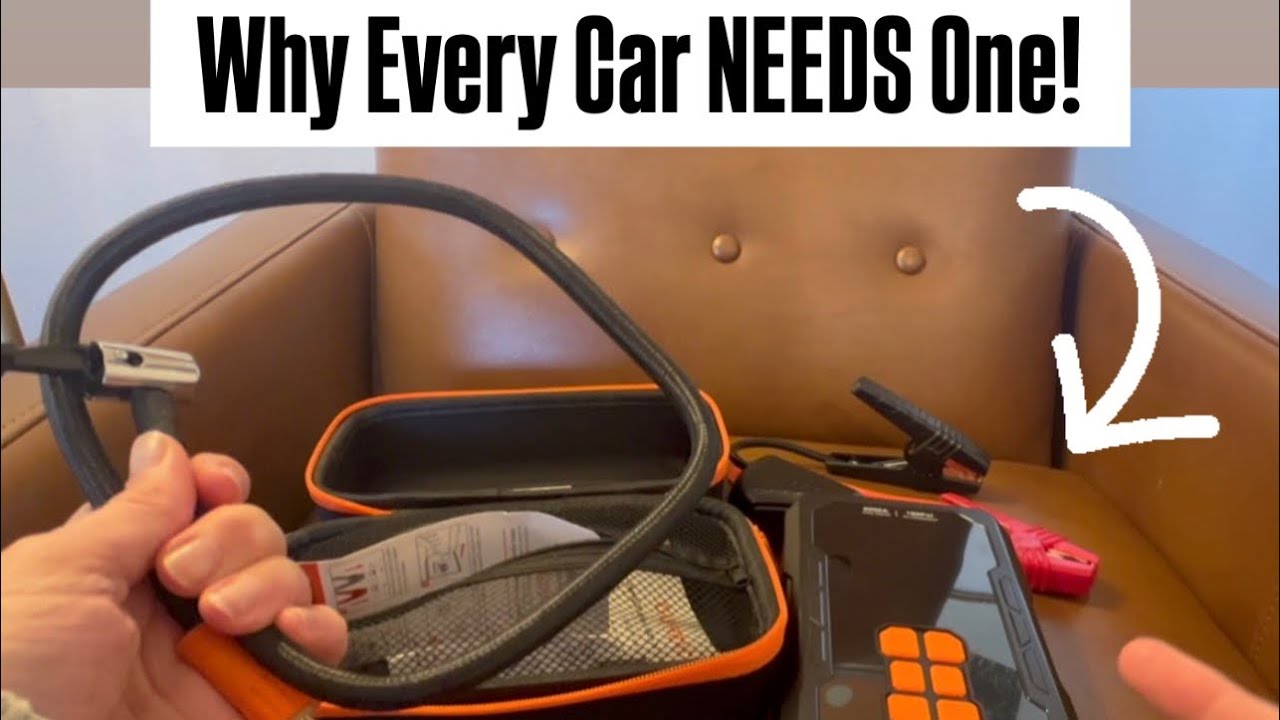 Don’t Get Stranded!  Roadside Emergency Tool ⚠️ Jump Starter + Air Compressor # review