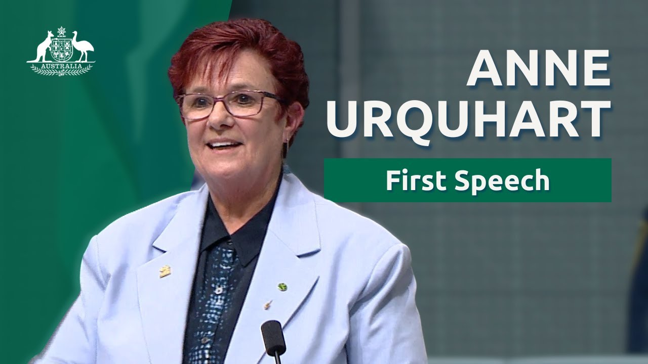 First Speech - Anne Urquhart MP | Member for Braddon TAS