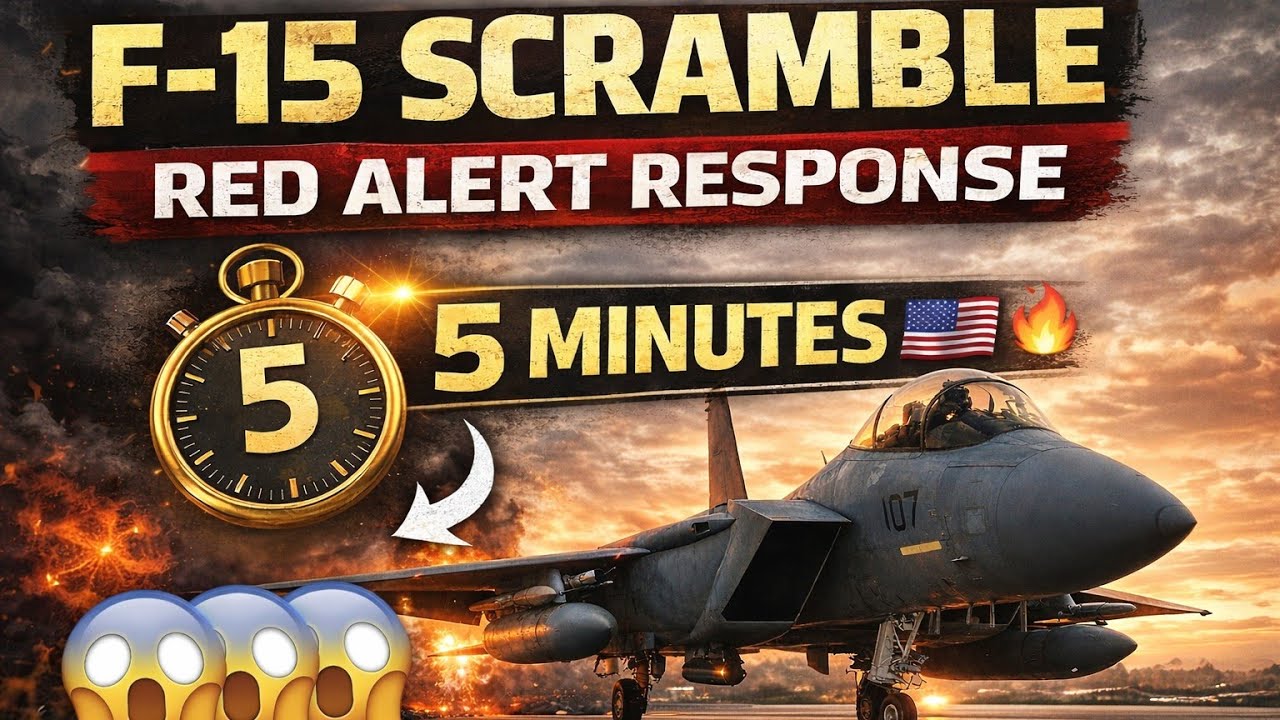 F-15 Red Alert Scramble &ndash; America&rsquo;s 5 Minute Air Defense Response 🇺🇸🔥