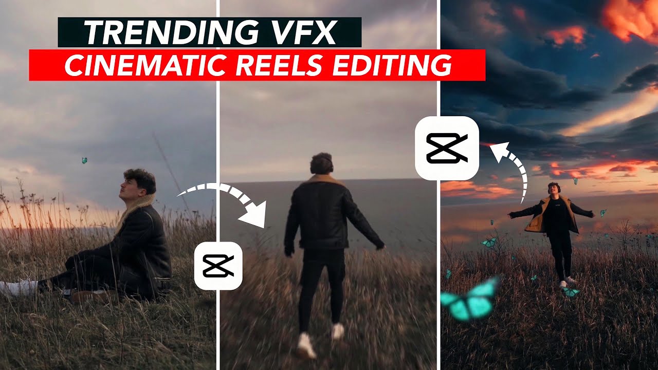 CINEMATIC (Butterfly) VFX Trending Reels VideoTutorial | Cinematic VFX video Editing | Capcut