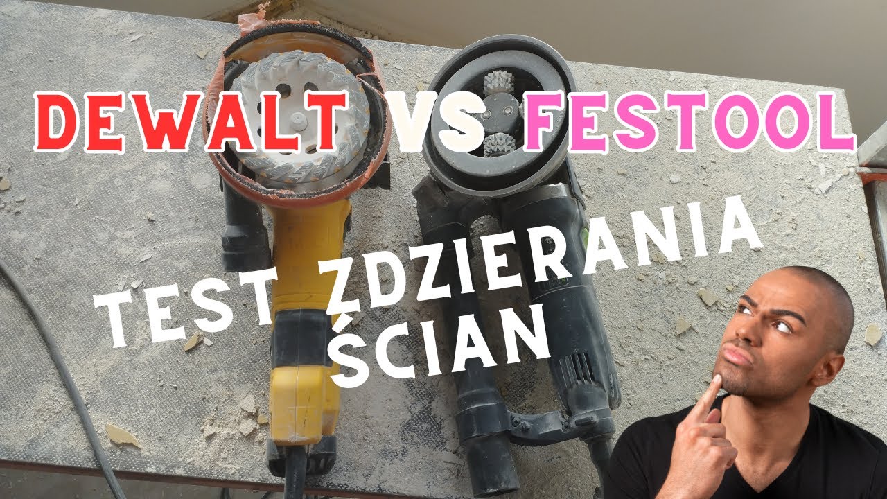 Por&oacute;wnanie maszyn do zdzierania. Dewalt DWE4257KT vs  Festool  RG 80 E
