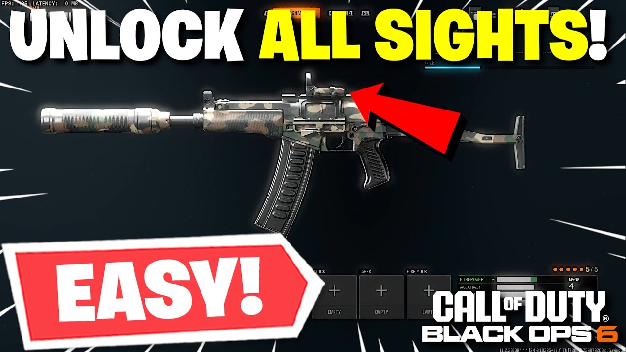 Black Ops 6 - How To Unlock ALL Sights On Your Weapons! How To Get LOCKED Optic Attachments!