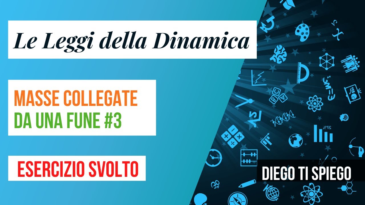 LEGGI DELLA DINAMICA: MASSE COLLEGATE DA UNA FUNE #3