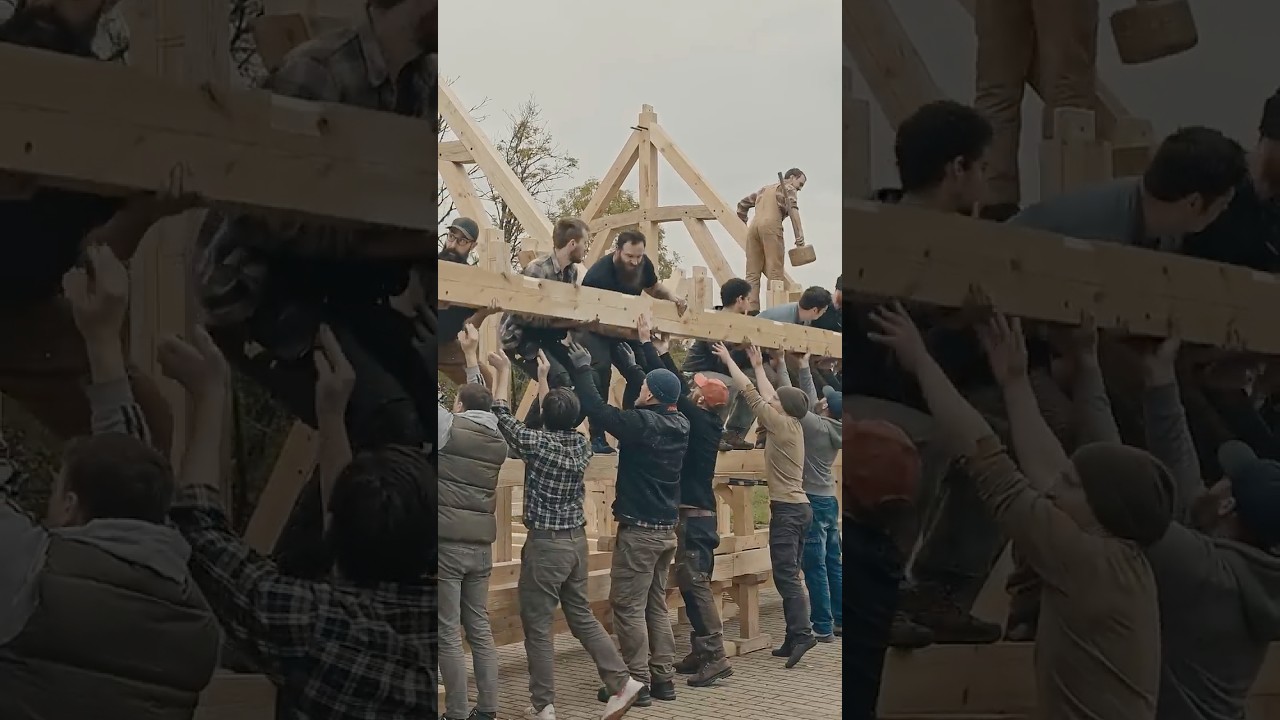 10 Days of Timber Framing in 30 Seconds